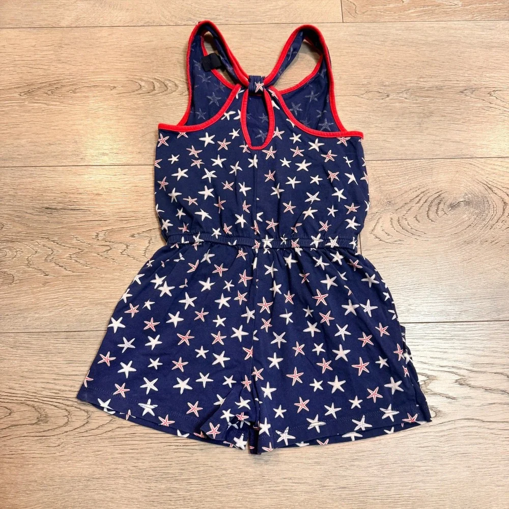 Gap Kids Romper Patriotic Stars Sleeveless Jumpsuit Blue Red XSmall‎ XS